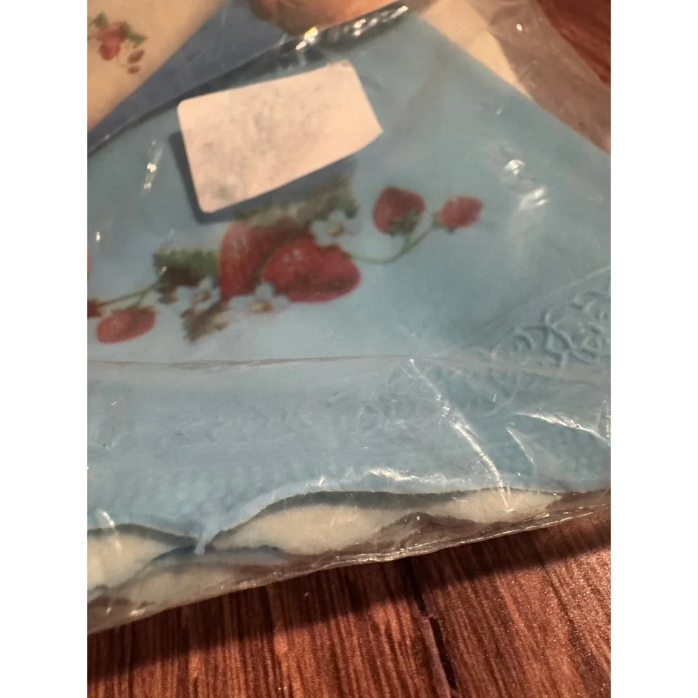 Vintage 1998 Nyplex Flock‎ Lined Gloves Size Small New Old Stock Rare Blue color